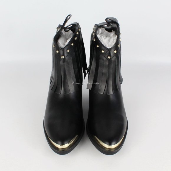 NEW LOVE MOSCHINO Fringe Western Boot - Picture 8 of 15